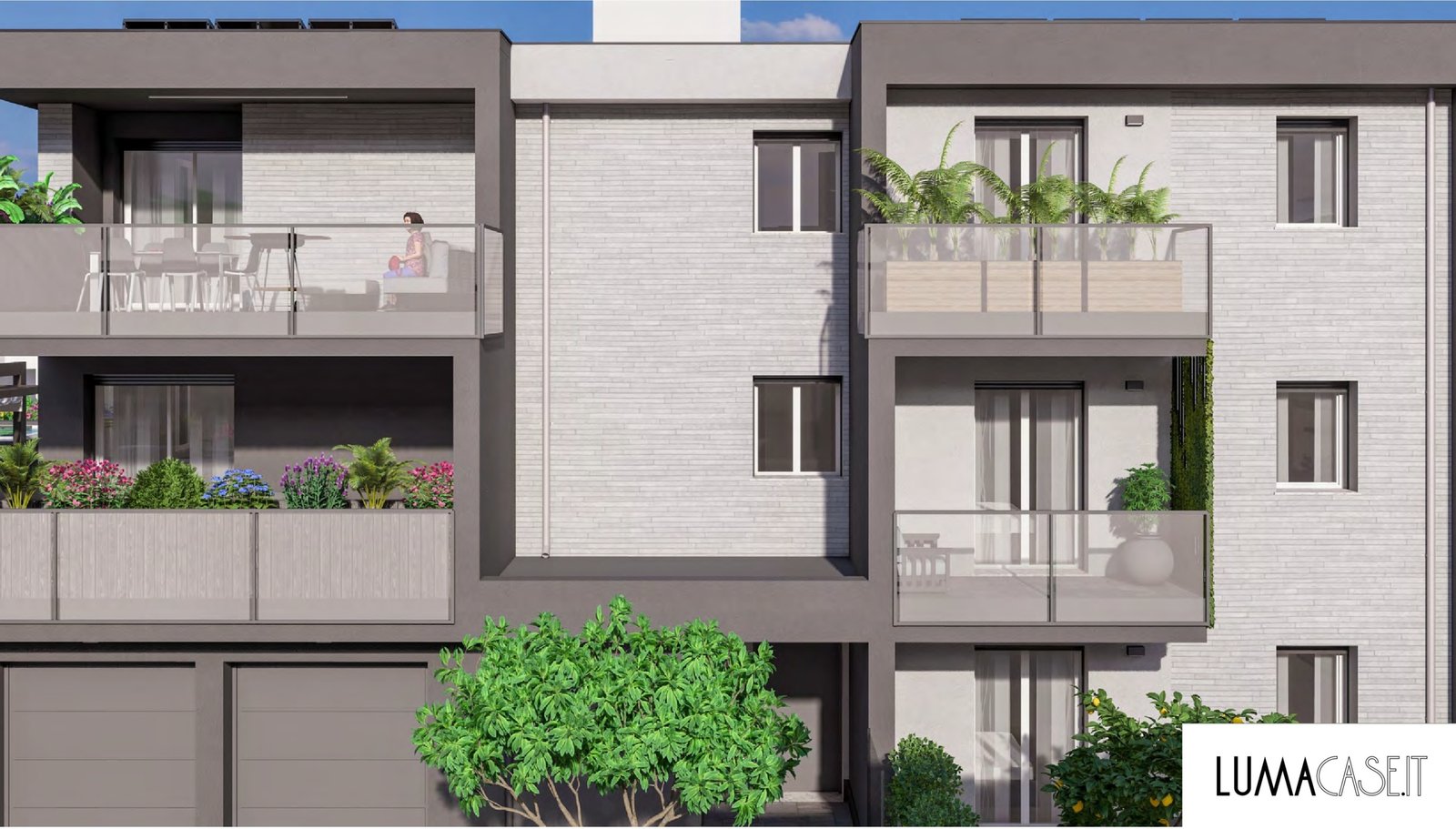 Appartamento con camera da letto e balcone