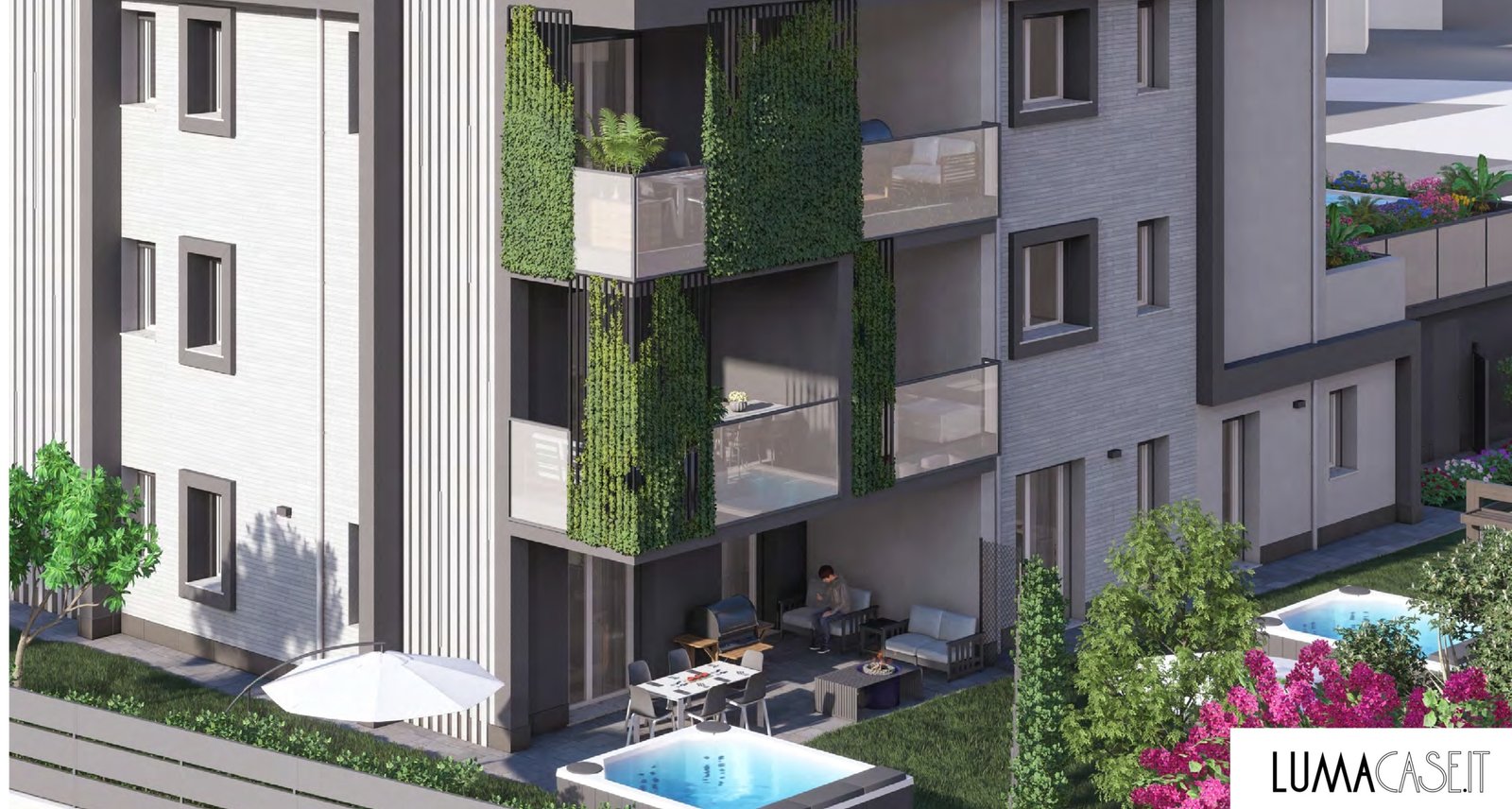 Appartamento con camera da letto e balcone