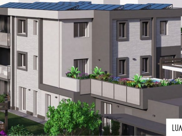 Appartamento con camera da letto e balcone