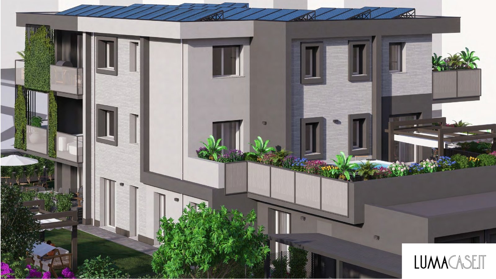 Appartamento con camera da letto e balcone