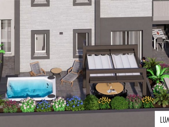 Appartamento con camera da letto e balcone