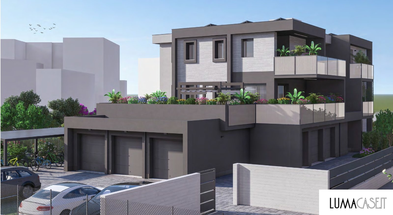 Appartamento con camera da letto e balcone