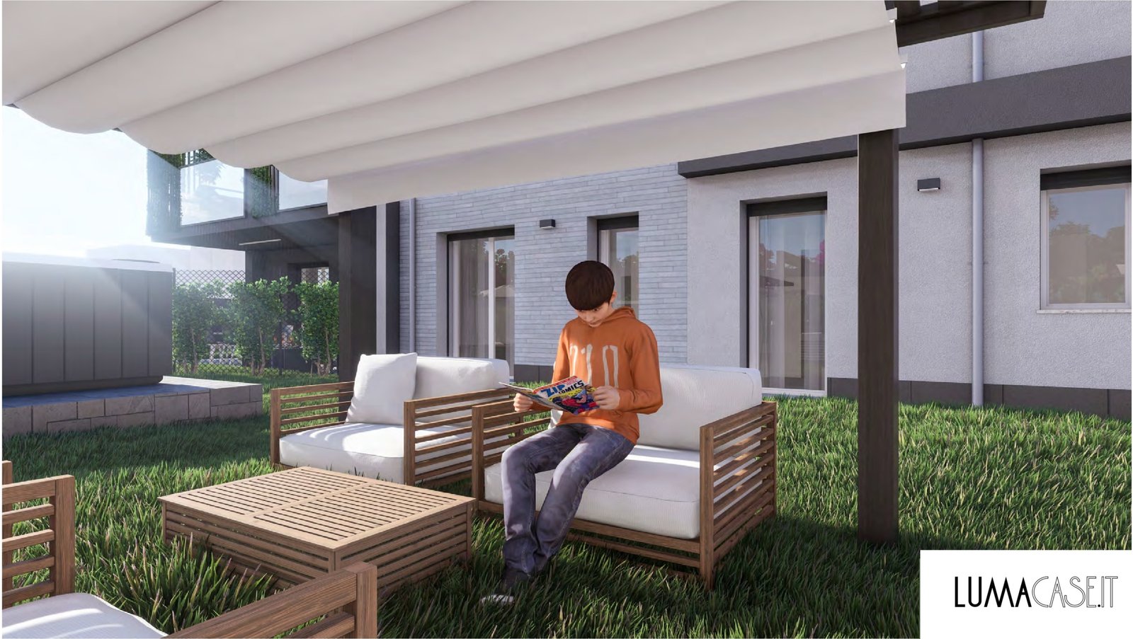 Appartamento con camera da letto e balcone