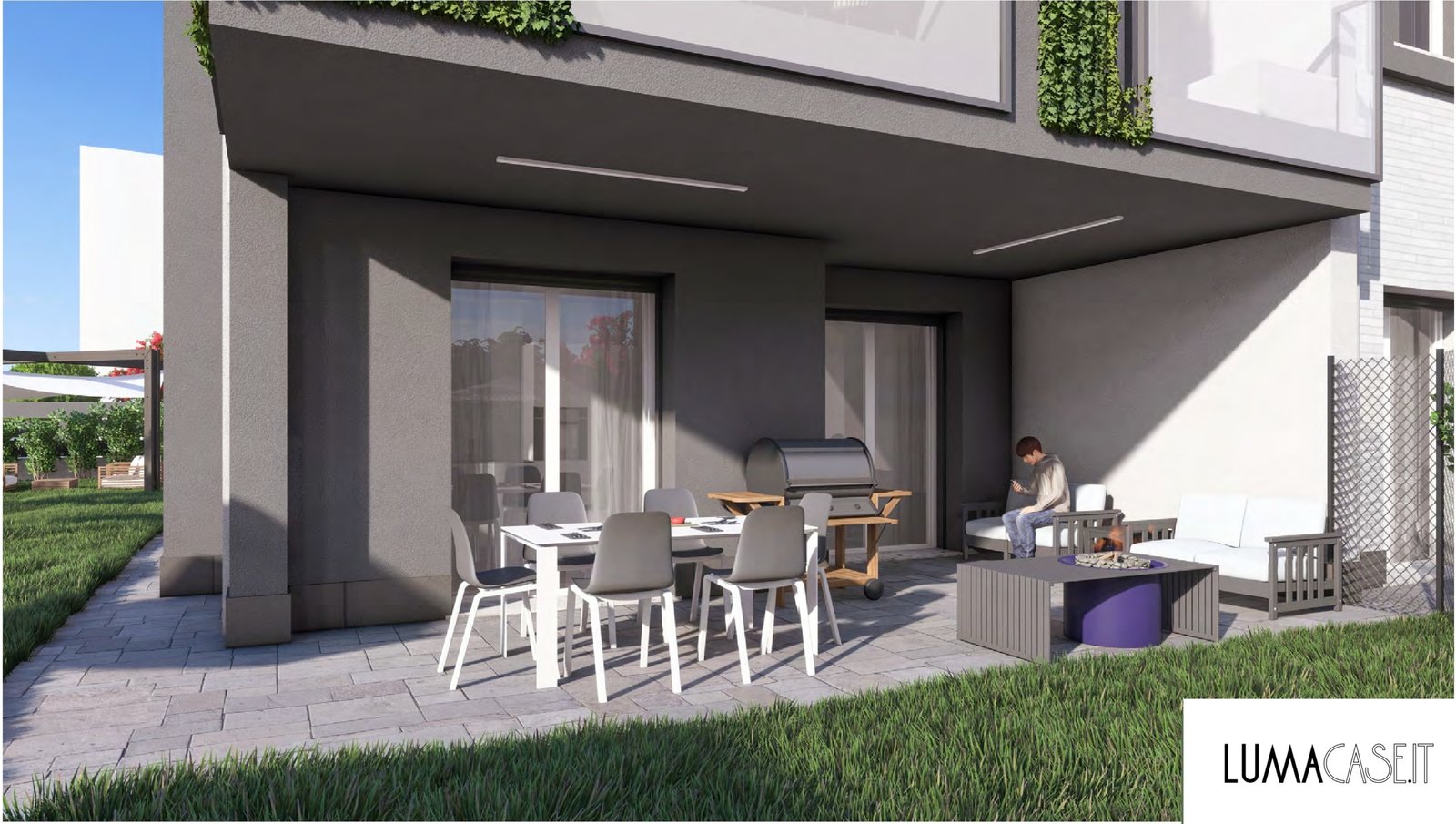 Appartamento con camera da letto e balcone
